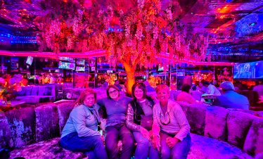 Fremont Street Experience in Las Vegas with vibrant neon lights and lively atmosphere.