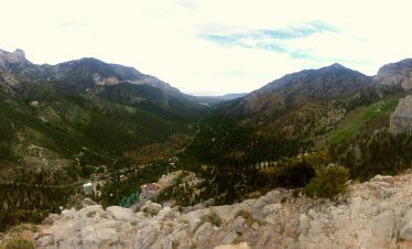 Scenic mountain landscape during a hike in Mt Charleston area.